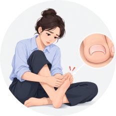 타고난 발톱 모양